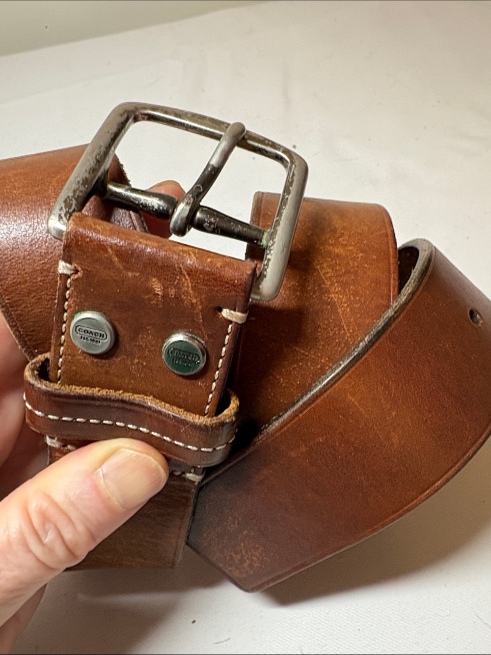 Coach Leatherware Brown Leather Belt Size 32